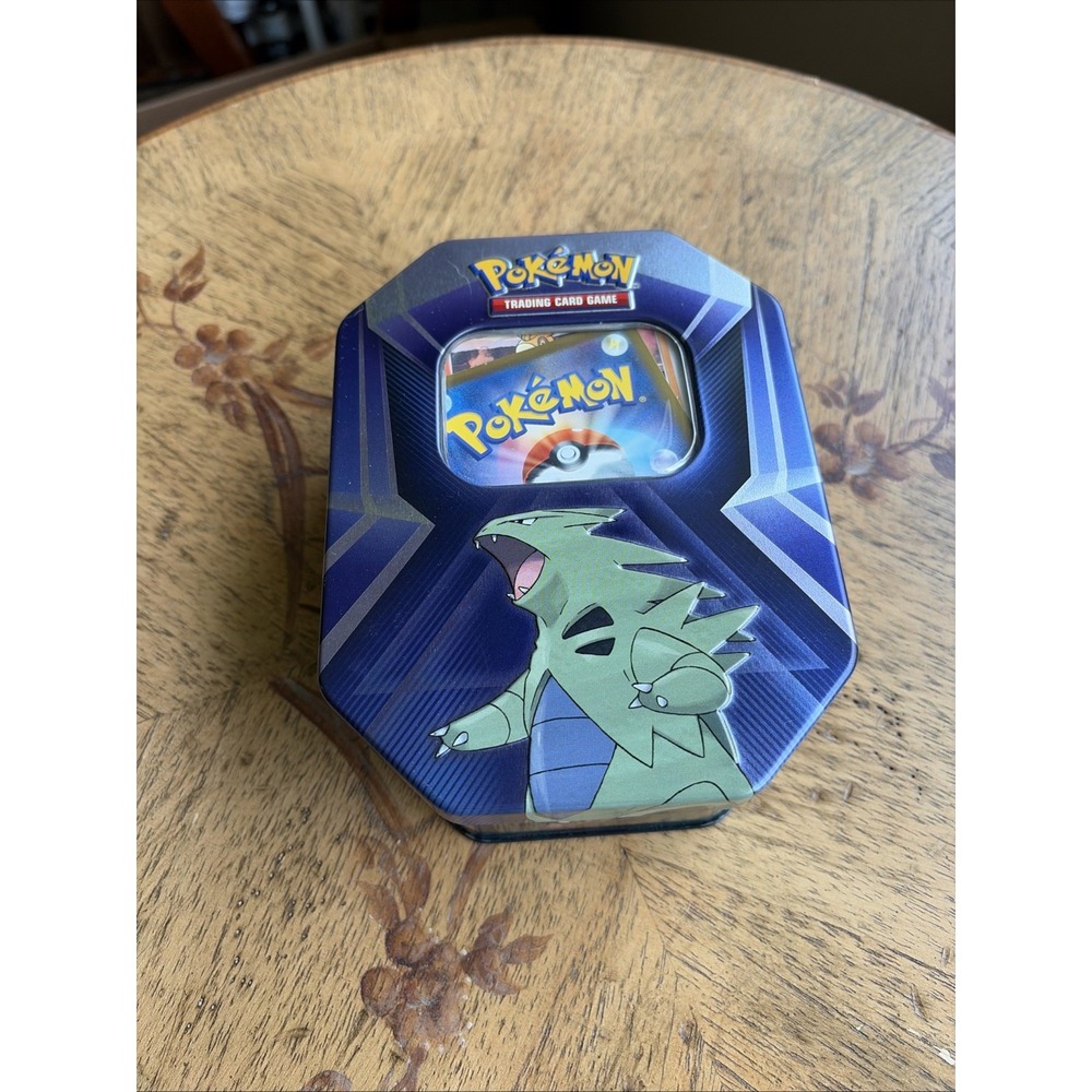 Pokemon TCG Tyranitar Collectors Tin With Random Trading Cards Mystery Lot